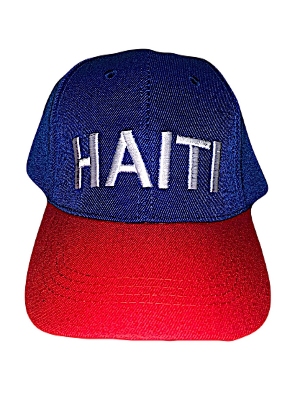 Haiti Flag 3D Baseball Sport Cap Mens  Women’s Embroidered Blue Red White
